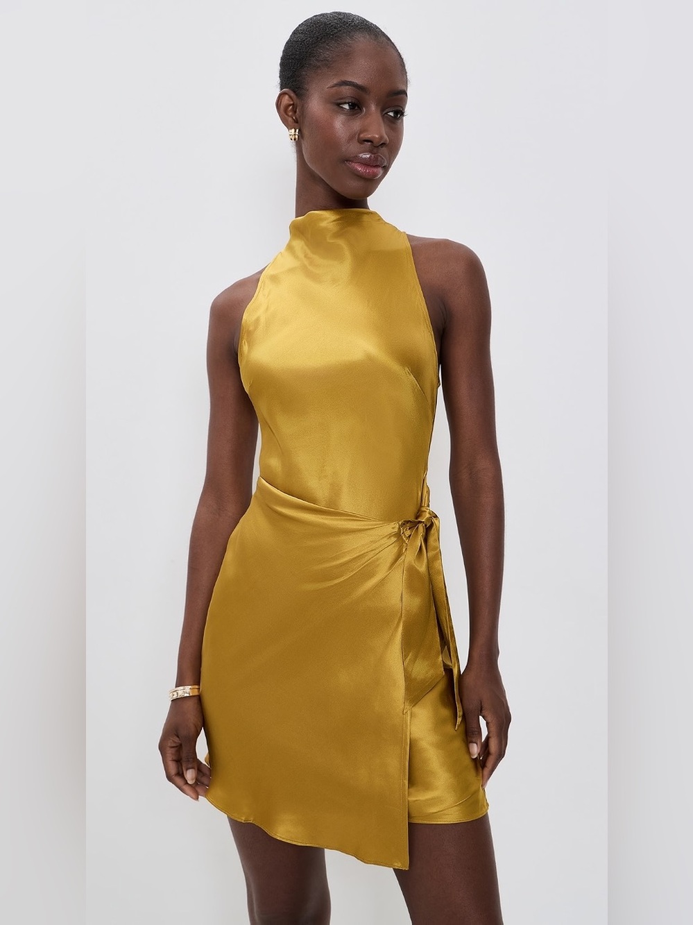 Reformation Stelliana Silk Mini Dress